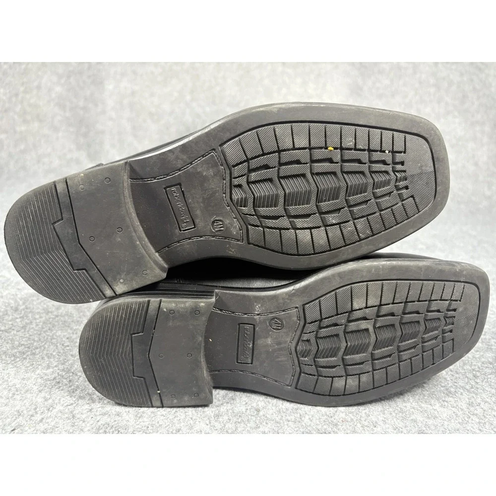 Robert David Lil Tim Dress Shoes 4M Black Slip‎ On Loafers